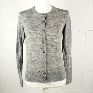 Ann Taylor Cardigan Sweater Women Size M Gray